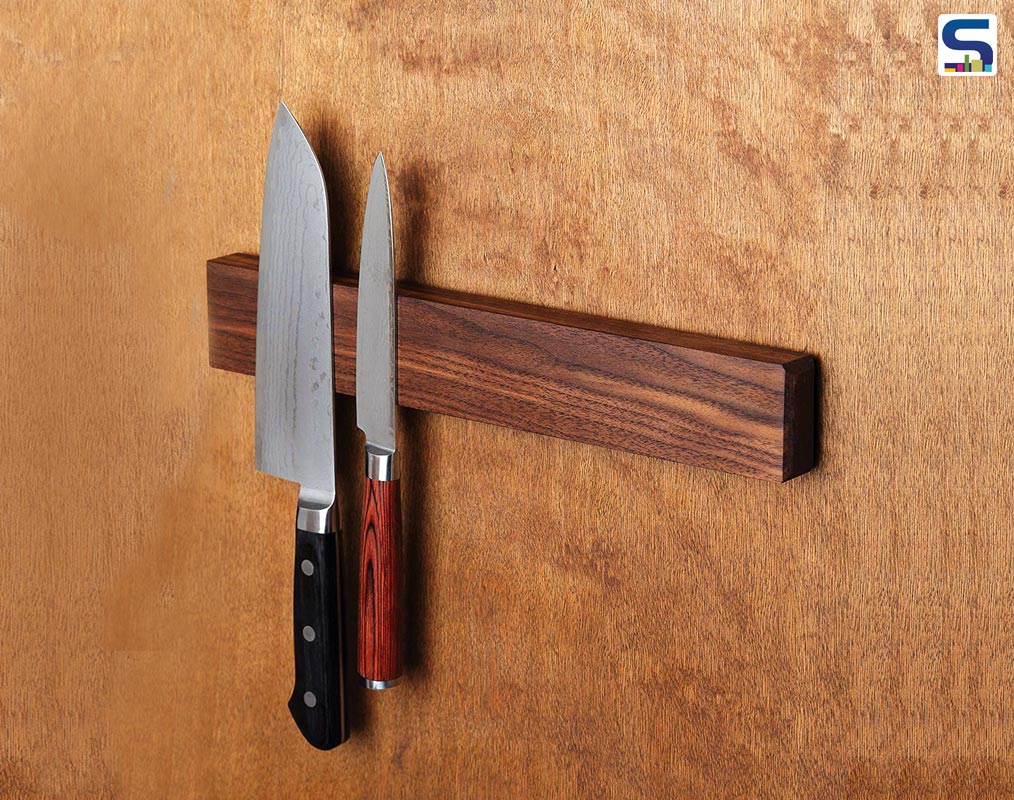 Walnut Magnetic Knife Strip